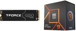 Team Group T-FORCE G50 M.2 2280 1TB PCIe 4.0 x4 with NVMe 1.4 TLC Internal Solid State Drive (SSD) TM8FFE001T0C129 AMD Ryzen 9 7900X - Zen 4 12-Core 4.7 GHz - Socket AM5 - 170W Desktop Processor (100-100000589WOF) Team Group T-FORCE G50 M.2 2280 1TB PCIe 4.0 x4 with NVMe 1.4 TLC Internal Solid State Drive (SSD) TM8FFE001T0C129 AMD Ryzen 9 7900X - Zen 4 12-Core 4.7 GHz - Socket AM5 - 170W Desktop Processor (100-100000589WOF)