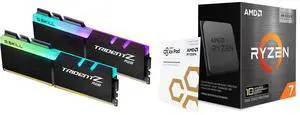 G.SKILL TridentZ RGB 32GB (2x16GB) DDR4 3600 Desktop RAM F4-3600C18D-32GTZR, AMD Ryzen 7 5800X3D 10th Anniversary Edition, 8-Core 3.4 GHz Socket AM4 105W CPU - 100-100000651POF G.SKILL TridentZ RGB 32GB (2x16GB) DDR4 3600 Desktop RAM F4-3600C18D-32GTZR, AMD Ryzen 7 5800X3D 10th Anniversary Edition, 8-Core 3.4 GHz Socket AM4 105W CPU - 100-100000651POF