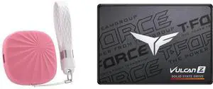 Nusyn 1TB NSP30 Portable SSD, 1050MB/s, USB 3.2 Gen2, USB-C, External, Plug & Play, Windows/macOS/Linux/Android/iOS - Pink Team Group T-FORCE VULCAN Z 512GB SATA III 3D NAND Internal SSD Nusyn 1TB NSP30 Portable SSD, 1050MB/s, USB 3.2 Gen2, USB-C, External, Plug & Play, Windows/macOS/Linux/Android/iOS - Pink Team Group T-FORCE VULCAN Z 512GB SATA III 3D NAND Internal SSD