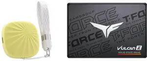 Nusyn 1TB NSP30 Portable SSD, 1050MB/s, USB 3.2 Gen2, USB-C, Plug & Play, Windows/macOS/Linux/Android/iOS - Yellow (NSP30Y1T) Team Group T-FORCE VULCAN Z 512GB SATA III 3D NAND Internal SSD T253TZ512G0C101 Nusyn 1TB NSP30 Portable SSD, 1050MB/s, USB 3.2 Gen2, USB-C, Plug & Play, Windows/macOS/Linux/Android/iOS - Yellow (NSP30Y1T) Team Group T-FORCE VULCAN Z 512GB SATA III 3D NAND Internal SSD T253TZ512G0C101