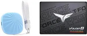 Nusyn 1TB NSP30 Portable SSD, 1050MB/s, USB 3.2 Gen2, USB-C, Plug & Play, Windows/macOS/Linux/Android/iOS - Blue (NSP30B1T) Team Group T-FORCE VULCAN Z 512GB SATA III 3D NAND Internal SSD (T253TZ512G0C101) Nusyn 1TB NSP30 Portable SSD, 1050MB/s, USB 3.2 Gen2, USB-C, Plug & Play, Windows/macOS/Linux/Android/iOS - Blue (NSP30B1T) Team Group T-FORCE VULCAN Z 512GB SATA III 3D NAND Internal SSD (T253TZ512G0C101)