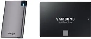 Nusyn NSE22 6Gbps 2.5inch Hard Drive Enclosure USB C to SATA III 5Gbps, USB-C External Hard Drive Case SAMSUNG 870 EVO Series 2.5" 500GB SATA III V-NAND Internal Solid State Drive (SSD) MZ-77E500B/AM Nusyn NSE22 6Gbps 2.5inch Hard Drive Enclosure USB C to SATA III 5Gbps, USB-C External Hard Drive Case SAMSUNG 870 EVO Series 2.5" 500GB SATA III V-NAND Internal Solid State Drive (SSD) MZ-77E500B/AM