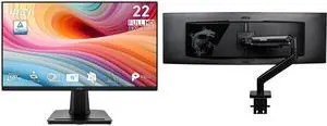MSI 22" Full HD 120Hz Adaptive Sync 1ms Monitor with VGA for work/gaming PRO MP225 E12VL + MSI MAG MT201 Stand, supports 17-49" screens, 44 lbs, VESA, Adjustable Spring Mount, Clamp & Grommet, Quick Release - Black MSI 22" Full HD 120Hz Adaptive Sync 1ms Monitor with VGA for work/gaming PRO MP225 E12VL + MSI MAG MT201 Stand, supports 17-49" screens, 44 lbs, VESA, Adjustable Spring Mount, Clamp & Grommet, Quick Release - Black