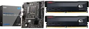 Motherboard Memory Combo - MSI PRO H610M-G WIFI DDR4 Bundle with GeIL GAOG432GB3200C18ADC Motherboard Memory Combo - MSI PRO H610M-G WIFI DDR4 Bundle with GeIL GAOG432GB3200C18ADC