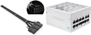 SAMA GPU Power Sleeved Cable Extension, 16pin(12+4) 12VHPWR PCIe 5.0 Connector Male to 3X PCIE 8 PIN for RTX 4070Ti/4080/3090Ti, with Pre-Installed Cable Combs-16AWG, Black and SAMA G1000W ATX 3.1 Power Supply, 1000W, Cybenetics Gold Standards, PCIe 5.1 Ready, Full Modular, Japanese Capacitors, FDB Fan, White Version SAMA GPU Power Sleeved Cable Extension, 16pin(12+4) 12VHPWR PCIe 5.0 Connector Male to 3X PCIE 8 PIN for RTX 4070Ti/4080/3090Ti, with Pre-Installed Cable Combs-16AWG, Black and SAMA G1000W ATX 3.1 Power Supply, 1000W, Cybenetics Gold Standards, PCIe 5.1 Ready, Full Modular, Japanese Capacitors, FDB Fan, White Version