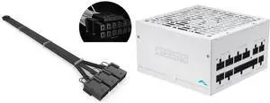 SAMA GPU Power Sleeved Cable Extension, 16pin(12+4) 12VHPWR PCIe 5.0 Connector Male to 3X PCIE 8 PIN for RTX 4070Ti/4080/3090Ti, with Pre-Installed Cable Combs-16AWG, Black and SAMA G850W ATX 3.1 Power Supply, 850W, Cybenetics Gold Standards, PCIe 5.1 Ready, Full Modular, Japanese Capacitors, FDB Fan, White Version SAMA GPU Power Sleeved Cable Extension, 16pin(12+4) 12VHPWR PCIe 5.0 Connector Male to 3X PCIE 8 PIN for RTX 4070Ti/4080/3090Ti, with Pre-Installed Cable Combs-16AWG, Black and SAMA G850W ATX 3.1 Power Supply, 850W, Cybenetics Gold Standards, PCIe 5.1 Ready, Full Modular, Japanese Capacitors, FDB Fan, White Version