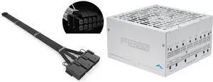 SAMA GPU Power Sleeved Cable Extension, 16pin(12+4) 12VHPWR PCIe 5.0 Connector Male to 3X PCIE 8 PIN for RTX 4070Ti/4080/3090Ti, with Pre-Installed Cable Combs-16AWG, Black and SAMA P1200W ATX 3.1 Power Supply, 1200W, Cybenetics Platinum Standards, PCIE 5.1 Ready, Full Modular, 1200W Gaming PSU, Premium Japanese Capacitor, FDB Fan, White version SAMA GPU Power Sleeved Cable Extension, 16pin(12+4) 12VHPWR PCIe 5.0 Connector Male to 3X PCIE 8 PIN for RTX 4070Ti/4080/3090Ti, with Pre-Installed Cable Combs-16AWG, Black and SAMA P1200W ATX 3.1 Power Supply, 1200W, Cybenetics Platinum Standards, PCIE 5.1 Ready, Full Modular, 1200W Gaming PSU, Premium Japanese Capacitor, FDB Fan, White version
