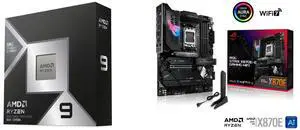CPU Motherboard Combo - AMD 100-100001978WOF Bundle with ASUS ROG STRIX X870E-E GAMING WIFI CPU Motherboard Combo - AMD 100-100001978WOF Bundle with ASUS ROG STRIX X870E-E GAMING WIFI