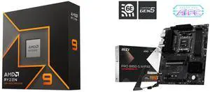 CPU Motherboard Combo - AMD Ryzen 9 9950X Bundle with MSI PRO B850-S WIFI6E CPU Motherboard Combo - AMD Ryzen 9 9950X Bundle with MSI PRO B850-S WIFI6E