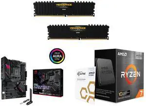 CORSAIR Vengeance LPX 16GB (2x8GB) DDR4 3200 RAM, Asus ROG Strix B550-F Gaming WiFi II ATX Motherboard (PCIe 4.0, WiFi 6E, 2.5Gb LAN), AMD Ryzen 7 5800X3D 8-Core 3.4GHz CPU CORSAIR Vengeance LPX 16GB (2x8GB) DDR4 3200 RAM, Asus ROG Strix B550-F Gaming WiFi II ATX Motherboard (PCIe 4.0, WiFi 6E, 2.5Gb LAN), AMD Ryzen 7 5800X3D 8-Core 3.4GHz CPU