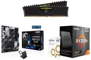 CORSAIR Vengeance LPX 32GB (2x16GB) DDR4 3200 Desktop RAM, ASUS Prime B550-PLUS AC-HES AM4 ATX motherboard (dual M.2, PCIe 4.0, WIFI 5), AMD Ryzen 7 5800X3D 8-Core 3.4 GHz CPU CORSAIR Vengeance LPX 32GB (2x16GB) DDR4 3200 Desktop RAM, ASUS Prime B550-PLUS AC-HES AM4 ATX motherboard (dual M.2, PCIe 4.0, WIFI 5), AMD Ryzen 7 5800X3D 8-Core 3.4 GHz CPU