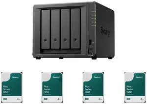 Synology 4-bay DiskStation DS425+ (Diskless) 4 x Synology 4TB HAT3300 Plus Series SATA III 3.5" Internal NAS HDD (HAT3310-4T) Synology 4-bay DiskStation DS425+ (Diskless) 4 x Synology 4TB HAT3300 Plus Series SATA III 3.5" Internal NAS HDD (HAT3310-4T)