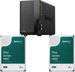 Synology 2-bay DiskStation DS225+ (Diskless) 2 x Synology 4TB HAT3300 Plus Series SATA III 3.5" Internal NAS HDD (HAT3310-4T) Synology 2-bay DiskStation DS225+ (Diskless) 2 x Synology 4TB HAT3300 Plus Series SATA III 3.5" Internal NAS HDD (HAT3310-4T)