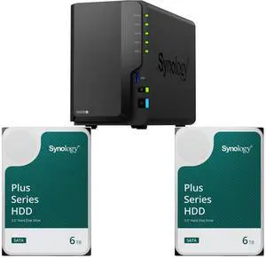 Synology 2-bay DiskStation DS225+ (Diskless) 2 x Synology 6TB HAT3300 Plus Series SATA III 3.5" Internal NAS HDD (HAT3300-6T) Synology 2-bay DiskStation DS225+ (Diskless) 2 x Synology 6TB HAT3300 Plus Series SATA III 3.5" Internal NAS HDD (HAT3300-6T)