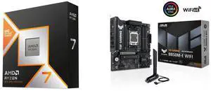AMD Ryzen 7 9800X3D 8-Core 5.2GHz, AM5 120W, Radeon Graphics - ASUS TUF GAMING B850M-E WIFI mATX, 8+2+1 80A DrMOS, DDR5, PCIe 5.0, 3 M.2, WiFi 6E, 2.5Gb Ethernet, DisplayPort, HDMI, USB-C 10Gbps/5Gbps AMD Ryzen 7 9800X3D 8-Core 5.2GHz, AM5 120W, Radeon Graphics - ASUS TUF GAMING B850M-E WIFI mATX, 8+2+1 80A DrMOS, DDR5, PCIe 5.0, 3 M.2, WiFi 6E, 2.5Gb Ethernet, DisplayPort, HDMI, USB-C 10Gbps/5Gbps