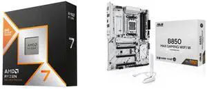 AMD Ryzen 7 9800X3D 8-Core 5.2GHz, AM5 120W, Radeon Graphics - ASUS B850 MAX GAMING WIFI, AM5 ATX, White PCB, DDR5, PCIe 5.0, 3x M.2, Wi-Fi 6E, 2.5Gb LAN, USB 10Gbps Type-C, DisplayPort, HDMI, BIOS FlashBack, Aura Sync AMD Ryzen 7 9800X3D 8-Core 5.2GHz, AM5 120W, Radeon Graphics - ASUS B850 MAX GAMING WIFI, AM5 ATX, White PCB, DDR5, PCIe 5.0, 3x M.2, Wi-Fi 6E, 2.5Gb LAN, USB 10Gbps Type-C, DisplayPort, HDMI, BIOS FlashBack, Aura Sync