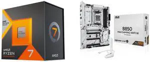 AMD Ryzen 7 7800X3D 8-Core 4.2GHz, AM5 120W, Radeon Graphics - ASUS B850 MAX GAMING WIFI, AM5 ATX, DDR5, PCIe 5.0, 3x M.2, Wi-Fi 6E, 2.5Gb LAN, USB 10Gbps Type-C, DisplayPort, HDMI, Aura Sync AMD Ryzen 7 7800X3D 8-Core 4.2GHz, AM5 120W, Radeon Graphics - ASUS B850 MAX GAMING WIFI, AM5 ATX, DDR5, PCIe 5.0, 3x M.2, Wi-Fi 6E, 2.5Gb LAN, USB 10Gbps Type-C, DisplayPort, HDMI, Aura Sync