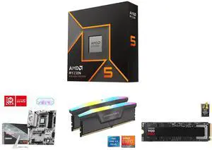 AMD Ryzen 5 9600X 6-Core 3.9GHz, AM5, Radeon Graphics, MSI B850 GAMING PLUS WIFI6E, DDR5 8200+ MT/s, PCIe 4.0, M.2 Gen5, Wi-Fi 6E, 2.5G LAN, CORSAIR Vengeance RGB 16GB DDR5 6000, SAMSUNG SSD 9100 PRO 1TB, PCIe 5.0, 14,800MB/s AMD Ryzen 5 9600X 6-Core 3.9GHz, AM5, Radeon Graphics, MSI B850 GAMING PLUS WIFI6E, DDR5 8200+ MT/s, PCIe 4.0, M.2 Gen5, Wi-Fi 6E, 2.5G LAN, CORSAIR Vengeance RGB 16GB DDR5 6000, SAMSUNG SSD 9100 PRO 1TB, PCIe 5.0, 14,800MB/s