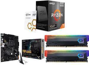 AMD Ryzen 7 5800X3D 10th Anniversary Edition 8-Core 3.4 GHz CPU, ASUS TUF GAMING B550-PLUS WIFI II AM4 Motherboard, GeIL ORION RGB 16GB (2x8GB) DDR4 3200 Desktop Memory AMD Ryzen 7 5800X3D 10th Anniversary Edition 8-Core 3.4 GHz CPU, ASUS TUF GAMING B550-PLUS WIFI II AM4 Motherboard, GeIL ORION RGB 16GB (2x8GB) DDR4 3200 Desktop Memory