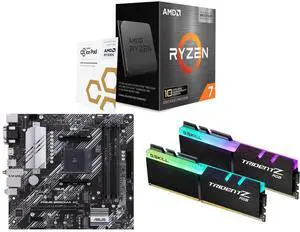 AMD Ryzen 7 5800X3D 10th Anniversary Edition 8-Core 3.4 GHz AM4 CPU, ASUS PRIME B550M-A AC mATX motherboard with PCIe 4.0, dual M.2, WiFi, HDMI, USB 3.2, Aura Sync RGB, G.SKILL TridentZ RGB 32GB DDR4 3600 RAM AMD Ryzen 7 5800X3D 10th Anniversary Edition 8-Core 3.4 GHz AM4 CPU, ASUS PRIME B550M-A AC mATX motherboard with PCIe 4.0, dual M.2, WiFi, HDMI, USB 3.2, Aura Sync RGB, G.SKILL TridentZ RGB 32GB DDR4 3600 RAM