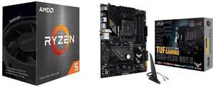 AMD Ryzen 5 5500 - Ryzen 5 5000 Series Cezanne (Zen 3) 6-Core 3.6 GHz Socket AM4 65W No Integrated Graphics Desktop CPU Processor - 100-100000457BOX ASUS TUF GAMING B550-PLUS WIFI II AM4 AMD B550 ATX AMD Motherboard AMD Ryzen 5 5500 - Ryzen 5 5000 Series Cezanne (Zen 3) 6-Core 3.6 GHz Socket AM4 65W No Integrated Graphics Desktop CPU Processor - 100-100000457BOX ASUS TUF GAMING B550-PLUS WIFI II AM4 AMD B550 ATX AMD Motherboard