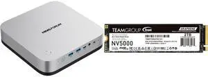 MINISFORUM AI Mini PC X1 Pro-470 AMD Ryzen AI 9 HX 470 Barebone Desktop, 2x5G RJ45, WiFi7, BT5.4, HDMI/DP/2xUSB4, AMD Radeon 890M, Team Group NV5000 M.2 2280 2TB PCIe 4.0 x4 NVMe SSD MINISFORUM AI Mini PC X1 Pro-470 AMD Ryzen AI 9 HX 470 Barebone Desktop, 2x5G RJ45, WiFi7, BT5.4, HDMI/DP/2xUSB4, AMD Radeon 890M, Team Group NV5000 M.2 2280 2TB PCIe 4.0 x4 NVMe SSD