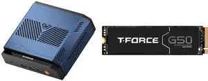 BOSGAME VTA-439 Mini PC, AMD Ryzen AI 9 HX 470 (Up to 5.2GHz), Dual 2.5G LAN, Wi-Fi 7, BT 5.4, USB4, OCuLink, Triple 8K Display, Team Group T-FORCE G50 4TB PCIe 4.0 x4 NVMe 1.4 TLC SSD BOSGAME VTA-439 Mini PC, AMD Ryzen AI 9 HX 470 (Up to 5.2GHz), Dual 2.5G LAN, Wi-Fi 7, BT 5.4, USB4, OCuLink, Triple 8K Display, Team Group T-FORCE G50 4TB PCIe 4.0 x4 NVMe 1.4 TLC SSD