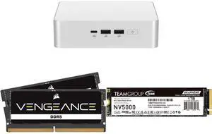 ASUS NUC 15 Pro+ Mini Gaming PC: Intel Core Ultra 9 285H, 2x DDR5 SO-Dimm Slots, Dual Storage, Thunderbolt 4, Wi-Fi 7, Aluminum Case. Includes CORSAIR 32GB DDR5 5600 RAM & Team Group 1TB PCIe 4.0 NVMe SSD. ASUS NUC 15 Pro+ Mini Gaming PC: Intel Core Ultra 9 285H, 2x DDR5 SO-Dimm Slots, Dual Storage, Thunderbolt 4, Wi-Fi 7, Aluminum Case. Includes CORSAIR 32GB DDR5 5600 RAM & Team Group 1TB PCIe 4.0 NVMe SSD.
