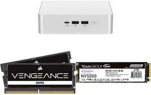 ASUS NUC 15 Pro+ Mini Gaming PC: Intel Core Ultra 9 285H, 2x DDR5 SO-Dimm Slots, Dual Storage, Thunderbolt 4, Wi-Fi 7, Aluminum Case. Includes CORSAIR 32GB DDR5 5600 RAM & Team Group 2TB PCIe 4.0 NVMe SSD. ASUS NUC 15 Pro+ Mini Gaming PC: Intel Core Ultra 9 285H, 2x DDR5 SO-Dimm Slots, Dual Storage, Thunderbolt 4, Wi-Fi 7, Aluminum Case. Includes CORSAIR 32GB DDR5 5600 RAM & Team Group 2TB PCIe 4.0 NVMe SSD.