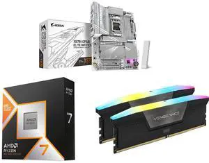GIGABYTE X870 AORUS ELITE WIFI7 AM5 LGA 1718 ATX DDR5 4x M.2 PCIe 5.0 USB4 Wi-Fi 7 2.5GbE LAN 5-Year Warranty AMD Ryzen 7 9800X3D 8-Core 5.2GHz AM5 120W Radeon Graphics CORSAIR Vengeance RGB 32GB DDR5 6000 RAM GIGABYTE X870 AORUS ELITE WIFI7 AM5 LGA 1718 ATX DDR5 4x M.2 PCIe 5.0 USB4 Wi-Fi 7 2.5GbE LAN 5-Year Warranty AMD Ryzen 7 9800X3D 8-Core 5.2GHz AM5 120W Radeon Graphics CORSAIR Vengeance RGB 32GB DDR5 6000 RAM