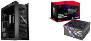 ASUS ROG Strix Helios II EATX mid-tower gaming case with dual tempered glass, aluminum grille, 4 fans, supports ASUS ROG Strix 1000W Platinum PSU (Fully Modular, 80 Plus Platinum, ATX 3.1, GaN MOSFET, 10-Year Warranty) ASUS ROG Strix Helios II EATX mid-tower gaming case with dual tempered glass, aluminum grille, 4 fans, supports ASUS ROG Strix 1000W Platinum PSU (Fully Modular, 80 Plus Platinum, ATX 3.1, GaN MOSFET, 10-Year Warranty)