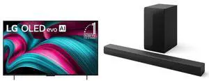 LG 42-Inch Class OLED evo AI Super Upscaling 4K C5 Series Smart TV w/Dolby Atmos & Vision, HDR10, Filmmaker Mode, Wow Orchestra, Alexa Built-in (OLED42C5PUA, 2025) LG S60T Soundbar for TV with Dolby Audio 3.1 channel LG 42-Inch Class OLED evo AI Super Upscaling 4K C5 Series Smart TV w/Dolby Atmos & Vision, HDR10, Filmmaker Mode, Wow Orchestra, Alexa Built-in (OLED42C5PUA, 2025) LG S60T Soundbar for TV with Dolby Audio 3.1 channel