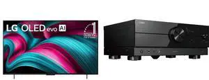 LG 42" OLED evo 4K C5 Smart TV w/Dolby Atmos & Vision, HDR10, Alexa (OLED42C5PUA, 2025) Yamaha RX-A2A 7.2-Channel AV Receiver - 8K/4K HDMI, eARC, Dolby Atmos, DTS:X, Wi-Fi, Bluetooth, MusicCast - Black LG 42" OLED evo 4K C5 Smart TV w/Dolby Atmos & Vision, HDR10, Alexa (OLED42C5PUA, 2025) Yamaha RX-A2A 7.2-Channel AV Receiver - 8K/4K HDMI, eARC, Dolby Atmos, DTS:X, Wi-Fi, Bluetooth, MusicCast - Black