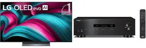 LG 55" OLED evo AI 4K C5 Smart TV w/Dolby Atmos, Vision, HDR10, AI Upscaling, Filmmaker Mode, Wow Orchestra, Alexa (OLED55C5PUA, 2025) YAMAHA R-S202BL 2-Ch. HiFi Stereo Receiver w/Bluetooth - Black LG 55" OLED evo AI 4K C5 Smart TV w/Dolby Atmos, Vision, HDR10, AI Upscaling, Filmmaker Mode, Wow Orchestra, Alexa (OLED55C5PUA, 2025) YAMAHA R-S202BL 2-Ch. HiFi Stereo Receiver w/Bluetooth - Black