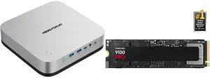MINISFORUM AI Mini PC X1 Pro-470 AMD Ryzen AI 9 HX 470, 2x5G RJ45, WiFi7, BT5.4, HDMI/DP/2xUSB4, Radeon 890M, SAMSUNG SSD 9100 PRO 4TB, PCIe 5.0x4, 14,800MB/s, Ideal for AI, Gaming, Workstations MINISFORUM AI Mini PC X1 Pro-470 AMD Ryzen AI 9 HX 470, 2x5G RJ45, WiFi7, BT5.4, HDMI/DP/2xUSB4, Radeon 890M, SAMSUNG SSD 9100 PRO 4TB, PCIe 5.0x4, 14,800MB/s, Ideal for AI, Gaming, Workstations