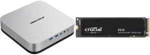 MINISFORUM AI Mini PC X1 Pro-470 AMD Ryzen AI 9 HX 470 Barebone, 2x5G RJ45, WiFi7, BT5.4, HDMI/DP/2xUSB4, AMD Radeon 890M, Crucial P310 1TB PCIe 4.0 NVMe SSD, Speed Up to 7100 MBps MINISFORUM AI Mini PC X1 Pro-470 AMD Ryzen AI 9 HX 470 Barebone, 2x5G RJ45, WiFi7, BT5.4, HDMI/DP/2xUSB4, AMD Radeon 890M, Crucial P310 1TB PCIe 4.0 NVMe SSD, Speed Up to 7100 MBps