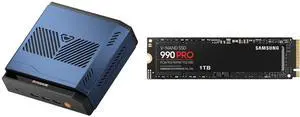 BOSGAME VTA-439 Mini PC, AMD Ryzen AI 9 HX 470 (Up to 5.2GHz), Dual 2.5G LAN, Wi-Fi 7, BT 5.4, USB4, Triple 8K Display, SAMSUNG 990 PRO SSD 1TB PCIe 4.0, Read Speeds Up to 7,450 MB/s, MZ-V9P1T0B/AM BOSGAME VTA-439 Mini PC, AMD Ryzen AI 9 HX 470 (Up to 5.2GHz), Dual 2.5G LAN, Wi-Fi 7, BT 5.4, USB4, Triple 8K Display, SAMSUNG 990 PRO SSD 1TB PCIe 4.0, Read Speeds Up to 7,450 MB/s, MZ-V9P1T0B/AM