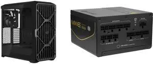 Cooler Master HAF II 500 ATX Case: High Airflow, Dual 220mm + 180mm Fans, 430mm GPU, 360mm AIO, ATX, 4 Dual-Slot GPUs, Dedicated GPU Airflow. MWE V4 850W PSU: GPU Shield™, 12V-2x6 Cable, PCIe 5.1, Cybenetics Platinum, 80 PLUS Gold, Fully Mo Cooler Master HAF II 500 ATX Case: High Airflow, Dual 220mm + 180mm Fans, 430mm GPU, 360mm AIO, ATX, 4 Dual-Slot GPUs, Dedicated GPU Airflow. MWE V4 850W PSU: GPU Shield™, 12V-2x6 Cable, PCIe 5.1, Cybenetics Platinum, 80 PLUS Gold, Fully Mo
