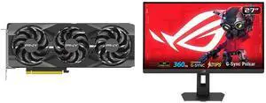 PNY GeForce RTX 5070 Ti OC PCIe 5.0, 16GB GDDR7, DLSS 4.0 Graphics Card VCG5070T16TFXPB1-O ASUS ROG STRIX 27" QHD 1440P 360Hz to 25" Full HD IPS FreeSync & G-Sync HDR400 Height Adjustable Stand XG27AQNGV PNY GeForce RTX 5070 Ti OC PCIe 5.0, 16GB GDDR7, DLSS 4.0 Graphics Card VCG5070T16TFXPB1-O ASUS ROG STRIX 27" QHD 1440P 360Hz to 25" Full HD IPS FreeSync & G-Sync HDR400 Height Adjustable Stand XG27AQNGV