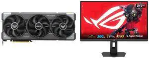 ASUS TUF Gaming GeForce RTX 5080 16GB GDDR7 OC Edition Graphics Card & ASUS ROG STRIX 27" QHD 360Hz Monitor with FreeSync, G-Sync, HDR400, Adjustable Stand XG27AQNGV ASUS TUF Gaming GeForce RTX 5080 16GB GDDR7 OC Edition Graphics Card & ASUS ROG STRIX 27" QHD 360Hz Monitor with FreeSync, G-Sync, HDR400, Adjustable Stand XG27AQNGV