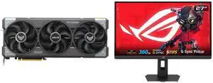 ASUS TUF Gaming GeForce RTX 5090 32GB GDDR7 Graphics Card & ASUS ROG STRIX 27" QHD 360Hz Monitor, 1440P, AMD FreeSync, G-Sync, HDR400, Adjustable Stand, XG27AQNGV ASUS TUF Gaming GeForce RTX 5090 32GB GDDR7 Graphics Card & ASUS ROG STRIX 27" QHD 360Hz Monitor, 1440P, AMD FreeSync, G-Sync, HDR400, Adjustable Stand, XG27AQNGV