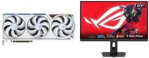 ASUS ROG Astral GeForce RTX 5090 Graphics Card ROG-ASTRAL-RTX5090-O32G-WHITE ASUS ROG STRIX 27" QHD 1440P 360Hz to 25" Full HD IPS FreeSync & G-Sync HDR400 Height Adjustable, Swivel, Pivot & Tilt Stand XG27AQNGV ASUS ROG Astral GeForce RTX 5090 Graphics Card ROG-ASTRAL-RTX5090-O32G-WHITE ASUS ROG STRIX 27" QHD 1440P 360Hz to 25" Full HD IPS FreeSync & G-Sync HDR400 Height Adjustable, Swivel, Pivot & Tilt Stand XG27AQNGV
