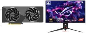 PNY GeForce RTX 5070 Slim Graphics Card & ASUS ROG Swift 32" UHD 4K 240Hz Gaming Monitor, AMD FreeSync, G-Sync, 0.03ms, HDR500, USB-C GEN 3, Height Adjustable, Swivel & Tilt Stand PG32UCDM3 PNY GeForce RTX 5070 Slim Graphics Card & ASUS ROG Swift 32" UHD 4K 240Hz Gaming Monitor, AMD FreeSync, G-Sync, 0.03ms, HDR500, USB-C GEN 3, Height Adjustable, Swivel & Tilt Stand PG32UCDM3