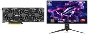 PNY GeForce RTX 5070 Ti OC PCIe 5.0, 16GB GDDR7, DLSS 4.0 Graphics Card VCG5070T16TFXPB1-O ASUS ROG Swift 32" UHD 4K 240Hz FreeSync Pro & G-Sync 0.03ms HDR500 USB-C GEN 3 OLED Gaming Monitor with Adjustable Stand PG32UCDM3 PNY GeForce RTX 5070 Ti OC PCIe 5.0, 16GB GDDR7, DLSS 4.0 Graphics Card VCG5070T16TFXPB1-O ASUS ROG Swift 32" UHD 4K 240Hz FreeSync Pro & G-Sync 0.03ms HDR500 USB-C GEN 3 OLED Gaming Monitor with Adjustable Stand PG32UCDM3