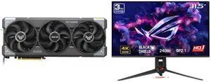 ASUS TUF Gaming GeForce RTX 5090 32GB GDDR7 Graphics Card & ASUS ROG Swift 32" UHD 4K 240Hz Gaming Monitor with FreeSync, G-Sync, HDR500, USB-C, Adjustable Stand ASUS TUF Gaming GeForce RTX 5090 32GB GDDR7 Graphics Card & ASUS ROG Swift 32" UHD 4K 240Hz Gaming Monitor with FreeSync, G-Sync, HDR500, USB-C, Adjustable Stand