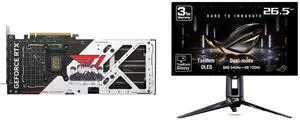 ASUS T1 GeForce RTX 5070 Graphics Card T1-RTX5070-O12G-GAMING ASUS ROG Swift 27 inch (26.5" viewable) Dual Mode QHD 1440P 540Hz Full HD 720Hz AMD FreeSync Premium Pro & G-SYNC compatible 0.02ms HDR500 OLED Gaming Computer Monitor PG27AQWP-G ASUS T1 GeForce RTX 5070 Graphics Card T1-RTX5070-O12G-GAMING ASUS ROG Swift 27 inch (26.5" viewable) Dual Mode QHD 1440P 540Hz Full HD 720Hz AMD FreeSync Premium Pro & G-SYNC compatible 0.02ms HDR500 OLED Gaming Computer Monitor PG27AQWP-G