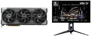 ASUS TUF Gaming GeForce RTX 5070 OC 12GB GDDR7 PCIe 5.0 DLSS 4.0 Graphics Card TUF-RTX5070-O12G-GAMING ASUS ROG Swift 27" QHD 1440P 540Hz Full HD 720Hz FreeSync Pro & G-SYNC HDR500 OLED Monitor PG27AQWP-G ASUS TUF Gaming GeForce RTX 5070 OC 12GB GDDR7 PCIe 5.0 DLSS 4.0 Graphics Card TUF-RTX5070-O12G-GAMING ASUS ROG Swift 27" QHD 1440P 540Hz Full HD 720Hz FreeSync Pro & G-SYNC HDR500 OLED Monitor PG27AQWP-G