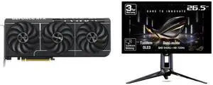ASUS PRIME GeForce RTX 5080 16GB GDDR7 OC Edition Graphics Card & ASUS ROG Swift 27" QHD 1440P 540Hz Full HD 720Hz FreeSync Pro & G-SYNC HDR500 OLED Gaming Monitor PG27AQWP-G ASUS PRIME GeForce RTX 5080 16GB GDDR7 OC Edition Graphics Card & ASUS ROG Swift 27" QHD 1440P 540Hz Full HD 720Hz FreeSync Pro & G-SYNC HDR500 OLED Gaming Monitor PG27AQWP-G