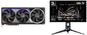 ASUS ROG Astral GeForce RTX 5090 32GB GDDR7 OC Edition Graphics Card & ASUS ROG Swift 27" Dual Mode QHD 1440P 540Hz Full HD 720Hz FreeSync & G-SYNC HDR500 OLED Gaming Monitor PG27AQWP-G ASUS ROG Astral GeForce RTX 5090 32GB GDDR7 OC Edition Graphics Card & ASUS ROG Swift 27" Dual Mode QHD 1440P 540Hz Full HD 720Hz FreeSync & G-SYNC HDR500 OLED Gaming Monitor PG27AQWP-G