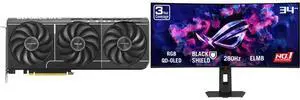 ASUS PRIME GeForce RTX 5070 OC 12GB GDDR7 PCIe 5.0 DLSS 4.0 Graphics Card PRIME-RTX5070-O12G ASUS ROG Strix 34" UltraWide QHD 1440P 280Hz G-Sync HDR500 0.03ms USB-C OLED Curved Gaming Monitor XG34WCDMS ASUS PRIME GeForce RTX 5070 OC 12GB GDDR7 PCIe 5.0 DLSS 4.0 Graphics Card PRIME-RTX5070-O12G ASUS ROG Strix 34" UltraWide QHD 1440P 280Hz G-Sync HDR500 0.03ms USB-C OLED Curved Gaming Monitor XG34WCDMS